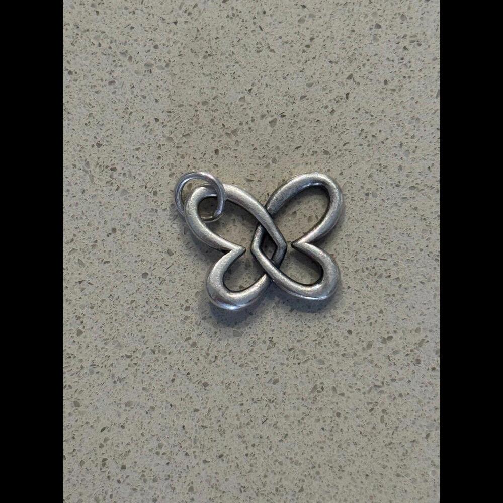 Retired James Avery Connected Hearts Butterfly Charm